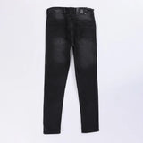 بنطلون جينز تقطيع رجالي نيو سكاي قطن اسود جميع المواسم من اس كيه اتش - 111793-BK
