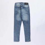 بنطلون جينز تقطيع رجالي نيو سكاي قطن رمادي غامق جميع المواسم من اس كيه اتش - 111793-DJ