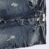 بنطلون جينز تقطيع رجالي نيو سكاي قطن ازرق جميع المواسم من اس كيه اتش - 111793-K