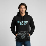 سويتشيرت مطبوع رجالي ميلتون اسود شتوي من اس كيه اتش - 112855-26