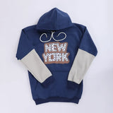 سويتشيرت مطبوع رجالي ميلتون ازرق شتوي من اس كيه اتش - 112855-5