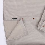 قميص مضلع ساده رجالي قطيفه كافيه شتوي من اس كيه اتش - 112893-CF