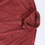 قميص مضلع ساده رجالي قطيفه نبيتي شتوي من اس كيه اتش - 112893-MR