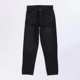 بنطلون جينز وايد ليج رجالي جينز هندي اسود جميع المواسم من اس كيه اتش - 112943-BK