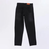 بنطلون جينز وايد ليج رجالي جينز هندي اسود جميع المواسم من اس كيه اتش - 112943-BK