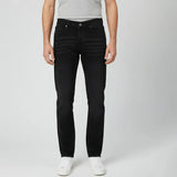 بنطلون جينز وايد ليج رجالي جينز هندي اسود جميع المواسم من اس كيه اتش - 112943-BK