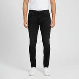 بنطلون جينز ساده رجالي نيو سكاي ليكرا اسود جميع المواسم من اس كيه اتش - 113030-BK