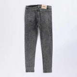 بنطلون جينز ساده رجالي نيو سكاي ليكرا رمادي جميع المواسم من اس كيه اتش - 113030-GY