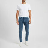 بنطلون جينز ساده رجالي نيو سكاي ليكرا جينز فاتح جميع المواسم من اس كيه اتش - 113030-LJ