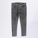 بنطلون جينز مخربش رجالي نيو سكاي ليكرا رمادي جميع المواسم من اس كيه اتش - 113031-GY