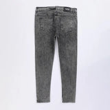 بنطلون جينز مخربش رجالي نيو سكاي ليكرا رمادي جميع المواسم من اس كيه اتش - 113031-GY