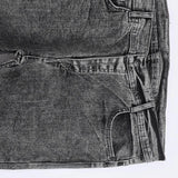 بنطلون جينز مخربش رجالي نيو سكاي ليكرا رمادي جميع المواسم من اس كيه اتش - 113031-GY