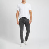 بنطلون جينز مخربش رجالي نيو سكاي ليكرا رمادي جميع المواسم من اس كيه اتش - 113031-GY