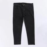 بنطلون جينز مخربش رجالي نيو لاند اسود جميع المواسم من اس كيه اتش - 113091-BK