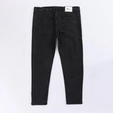 بنطلون جينز مخربش رجالي نيو لاند اسود جميع المواسم من اس كيه اتش - 113091-BK