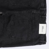 بنطلون جينز مخربش رجالي نيو لاند اسود جميع المواسم من اس كيه اتش - 113091-BK