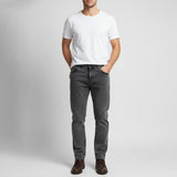 بنطلون جينز مخربش رجالي نيو لاند رمادي غامق جميع المواسم من اس كيه اتش - 113091-DG