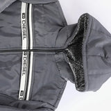 جاكيت بامب ساده اولادي سوفت رمادي غامق شتوي من اس كيه اتش - 113124-DG