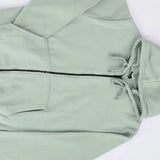 سويت شيرت سوستة رجالي - حريمي ميلتون بلوش منت جرين شتوي من جي زد - 148