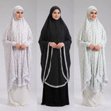 خمار صلاة حريمى قطن ليكرا الوان متعددة جميع المواسم من حجاب كريستال - 1166