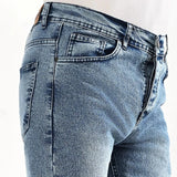 بنطلون جينز رجالي رباعيه نيو سبيد مستورد ازرق فاتح شتوي من جادو - 121-2-kh