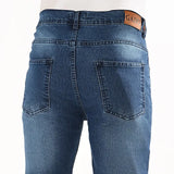 بنطلون جينز رجالي رباعيه نيو سبيد مستورد كحلي شتوي من جادو - 121-3