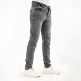 بنطلون جينز رجالي رباعيه نيو سبيد مستورد رمادي فاتح شتوي من جادو - 121-4