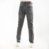 بنطلون جينز رجالي رباعيه نيو سبيد مستورد رمادي فاتح شتوي من جادو - 121-4