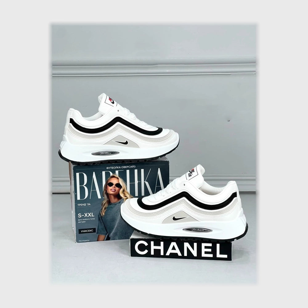 حذاء سنيكرز حريمى فوندي جلد إسكاي مستورد ونعل PVC حقن الوان متعددة جميع المواسم من ميلانو - 12429