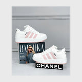 حذاء سنيكرز حريمى فوندي جلد إسكاي مستورد ونعل PVC حقن الوان متعددة جميع المواسم من ميلانو - 13193