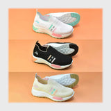 حذاء سنيكرز حريمى فوندي تريكو خيط مستورد ونعل PVC حقن الوان متعددة جميع المواسم من بري باندا - 14324