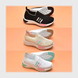 حذاء سنيكرز حريمى فوندي تريكو خيط مستورد ونعل PVC حقن الوان متعددة جميع المواسم من باندا - 14327