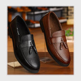 حذاء بانص رجالى فوندي PU اسكاي مستورد اسود جميع المواسم من إسكافي - 15-BK