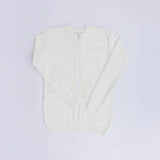 بلوفر سوستة كاملة رجالي ( مقاس خاص ) عجينة تركي أبيض شتوي من جي زد - 164