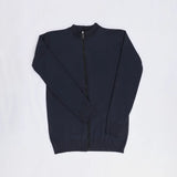 بلوفر سوستة كاملة رجالي ( مقاس خاص ) عجينة تركي كحلي شتوي من جي زد - 172