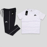 ترنج رياضي بيج سايز طباعة رجالى تيشيرت روزيتا فل ليكرا وبنطلون سوفت مستورد ظفر الوان متعددة صيفى من تورنيدو - 1613530