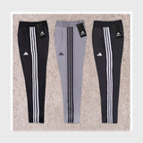 adidas بنطلون رياضي 3شريط طباعة رجالي مقاس خاص انترلوك مستورد الوان متعددة صيفى من تورنيدو - 1622504