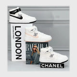 حذاء سنيكرز حريمى فوندي جلد إسكاي مستورد ونعل PVC حقن الوان متعددة جميع المواسم من ميلانو - 1630