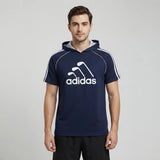 ADIDAS تيشيرت كابيشون نص كم طباعة رجالي مقاس خاص سنجل ليكرا الوان متعددة صيفى من تورنيدو - 1642415