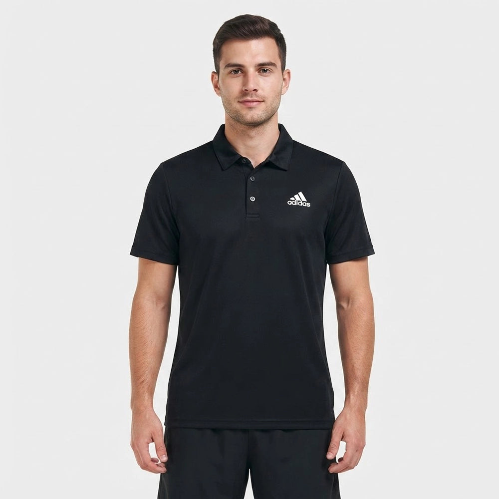 ADIDAS تيشيرت ياقة بيج سايز نص كم طباعة رجالي مقاس خاص روزيتا نايلون فتلة الوان متعددة صيفى من تورنيدو - 1643324