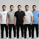 تيشيرت نص كم مطبوع نقشات تشكيل متنوع رجالى روزيتا فل ليكرا الوان متعددة صيفى من تورنيدو - 1661010