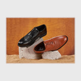 حذاء بانص رجالى فوندي PU اسكاي مستورد اسود جميع المواسم من إسكافي - 17-BK