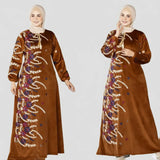 عباية إستقبال حريمي هايدي مستورد وش واحد تطريز الوان متعدده شتوي من ايه ال واي - 19520-17