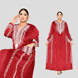 عباية إستقبال حريمي هايدي مستورد وش واحد تطريز الوان متعدده شتوي من ايه ال واي - 19520-20