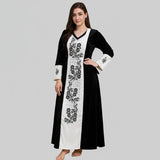 عباية إستقبال حريمي هايدي مستورد وش واحد تطريز الوان متعدده شتوي من ايه ال واي - 19520-22