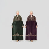 عباية إستقبال حريمي هايدي مستورد وش واحد تطريز الوان متعدده شتوي من ايه ال واي - 19520-23