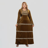 عباية اكمام طويله حريمى قطيفة هايدي مستورد الوان متعددة شتوي من ار اوه كيه - 1