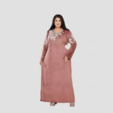 عبايه استقبال حريمى قطيفه هايدي الوان متعدده شتوي من ار اوه كيه - 2076