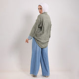 بنطلون جينز رجل واسعة وسط استك