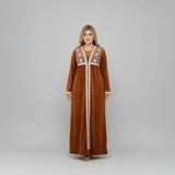 عبايه استقبال حريمى قطيفه هايدي الوان متعددة شتوى من ار اوه كيه - 2088